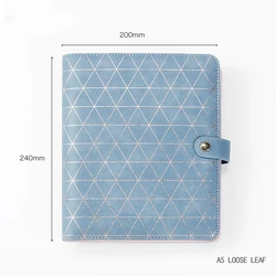 High End Pu Cover Manual Ledger Simple Detachable Loose Leaf Notebook European And American Style Notebook Artistic  Gift
