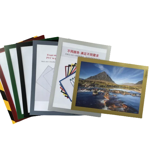 A4 one side display Sliver/Black/Golden magnetic document holder with removable adhesive backside for Wall display Picture Frame