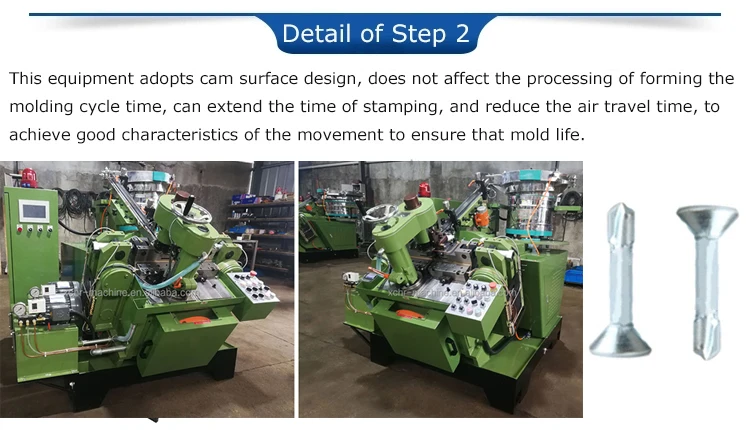 Full Automatic Self-drilling Screw Making Machinery for drill point forming Thread Making Rolling Machine