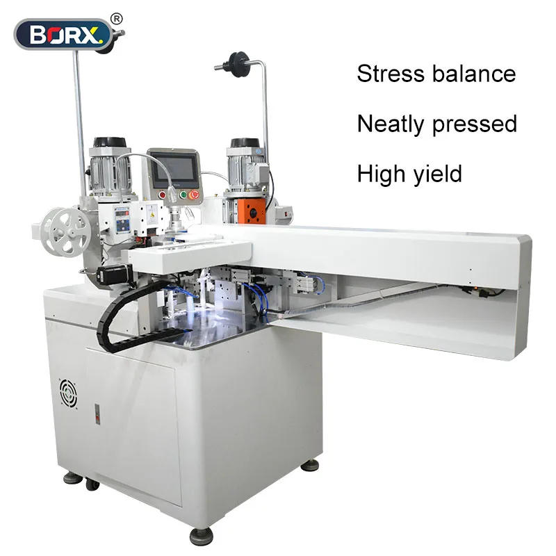 Double head ribbon cable terminal machine Automatic FPC wire crimping machine PH VH Dupont terminal connect flat crimp equipment