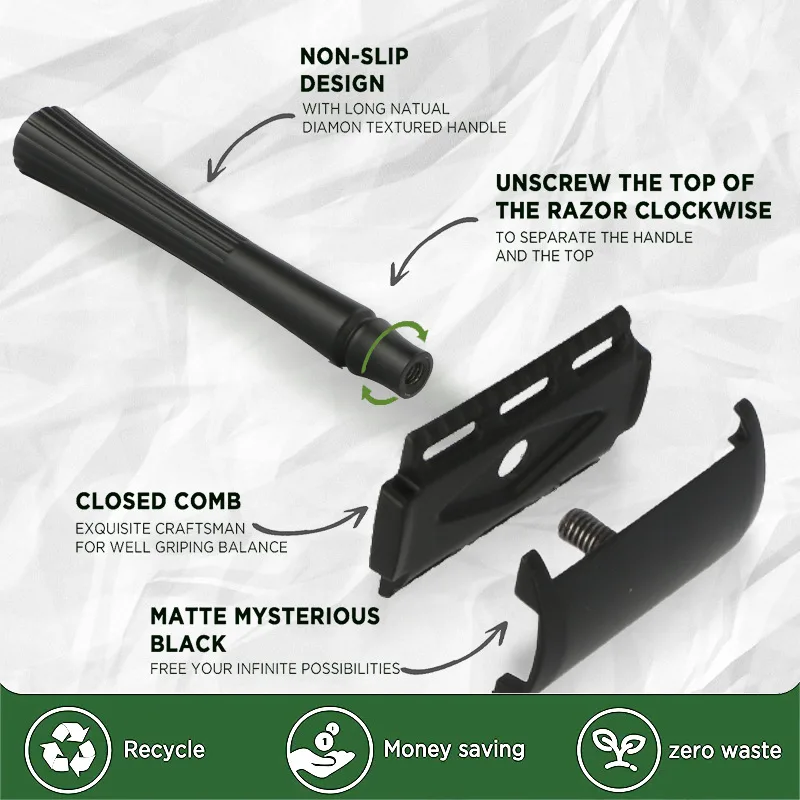 Пользовательские женщины высокого качества из нержавеющей стали двойной край лезвия безопасности бритвы