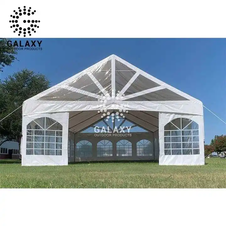 Galaxy Metal Frame Church Tents For Sale 10M X 20M Marquee Tent Span 20M Stretch Tent 12X 24 M Customized With Abs Walls durable