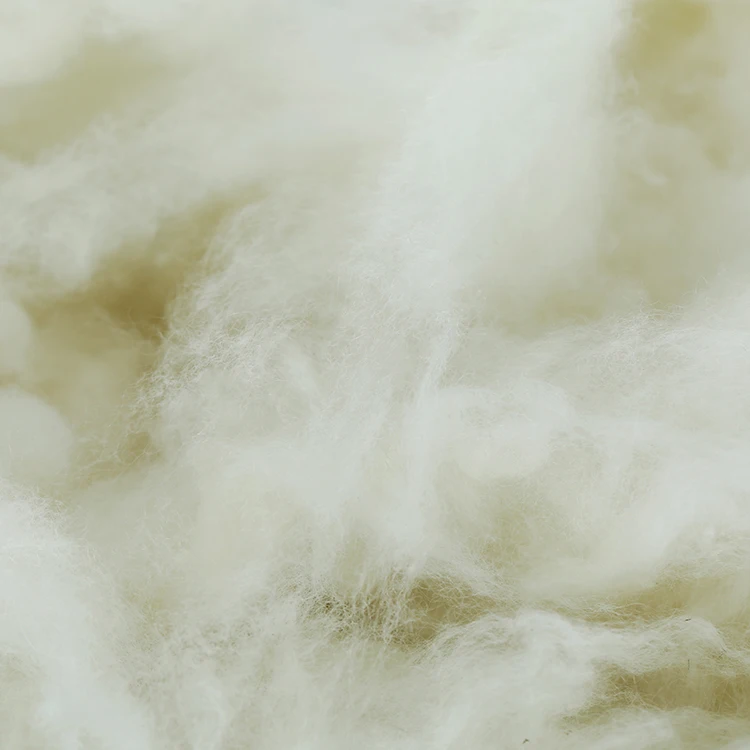 25-26mic, 30-40mm Carded Sheep Wool Waste Wool Noils for Carpet Yarn and Felt