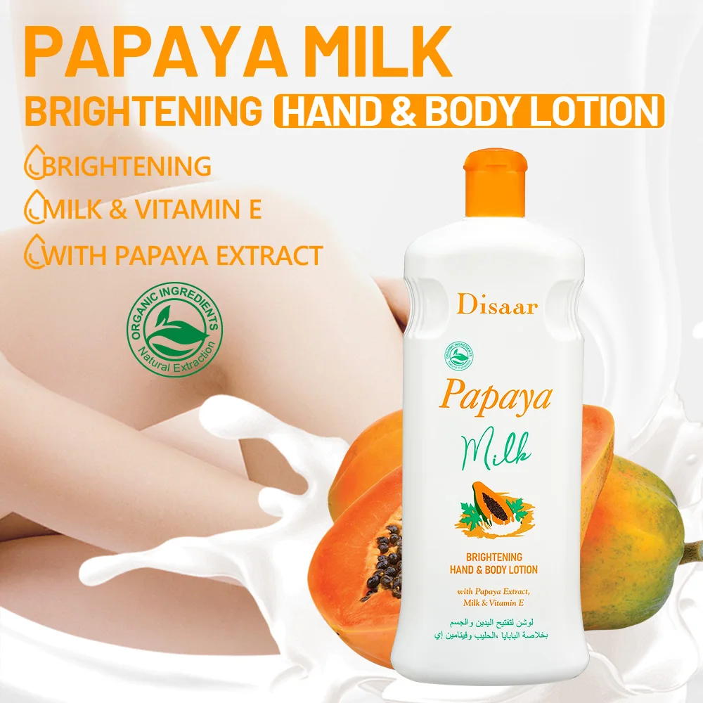 Disaar Best Papaya Milk Brightening Hand & Body Skin Whitening Lotion Skin Care Product Cest Skin Whitening Lotion