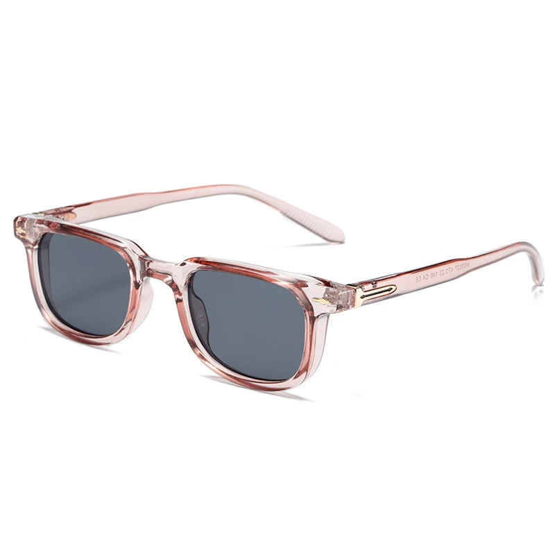 Sunglasses 2023 New Women Fashion Vintage Men Leopard Custom Logo Shades Sun Glasses Rivets Square Sunglasses Z3702