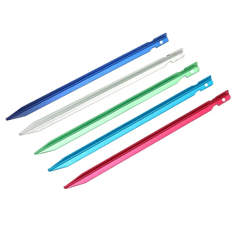 Outdoor Accessory Factory 23cm Y Shape Aluminum Tent Stakes Camping Peg  Manufacturers