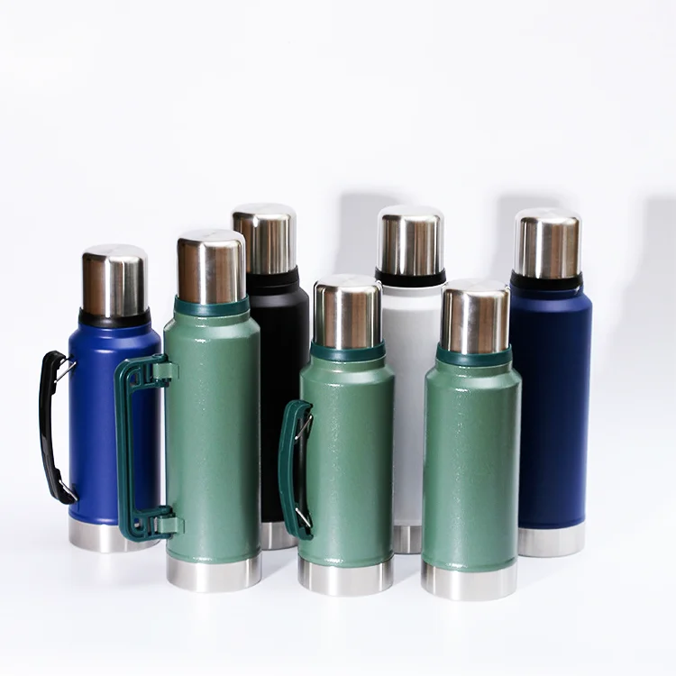 Extra Large 2.2L Insulated Water Bottle Flasks Vacuum Thermos 1 Gallon Water Flasks Manufacturer Jug Gift Christmas Day For Men