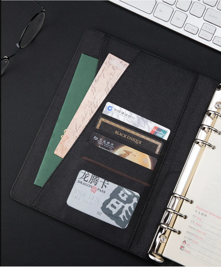 office supplies planner 2021 custom unique USB Wireless Charger Notebook leather hardcover journals notebook dairy