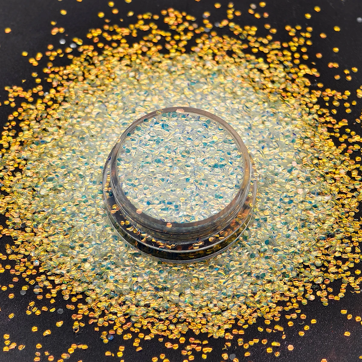 Eco-friendly Environmental Magic Bead Glitter High Sparkly For Cosmetic Decoration Nail Tumbler Craft