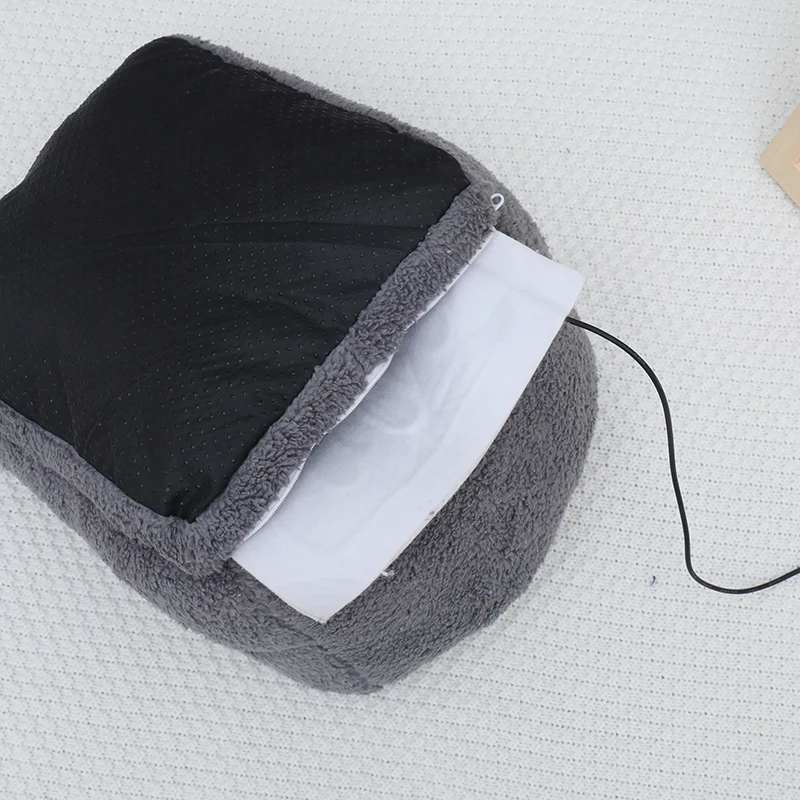 Моющаяся плюшевая обувь с подогревом для ноутбука и ПК USB энергосберегающая мягкой подошвой мужчин