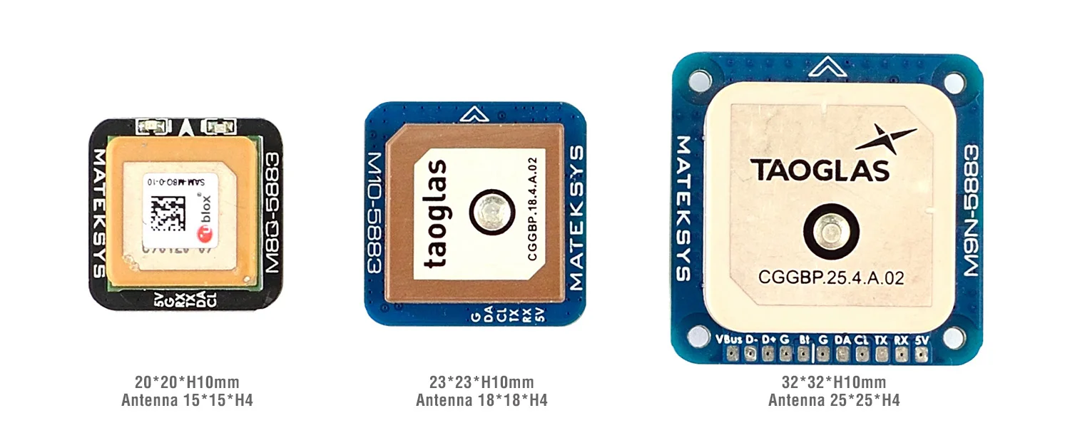 Matek Systems GNSS M10-5883 U-Blox GPS With Compass QMC5883L MAX-M10S Module Support Digital AirSpeed For FPV Racing Drone