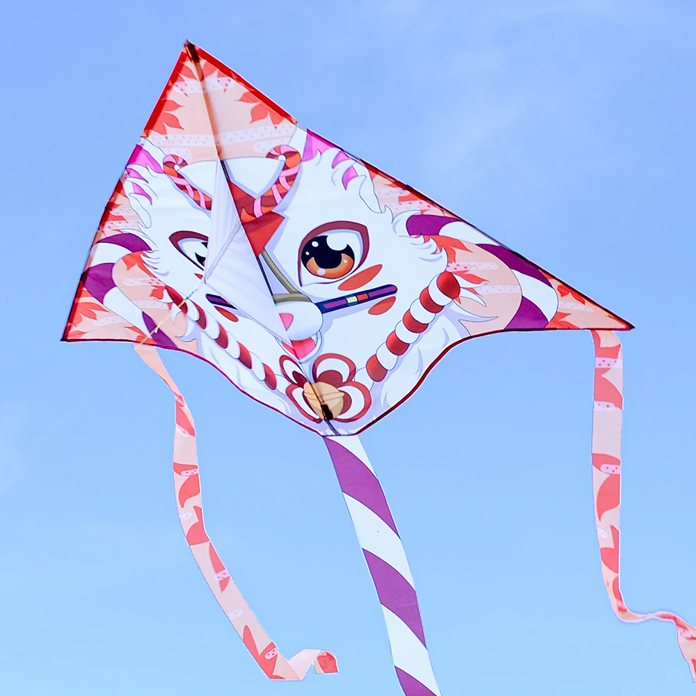 Fox Kite New Design Model Polyester Kite Fiberglass Frame Flexible and Durable Easy to Fly China OEM Customized Pantone Color