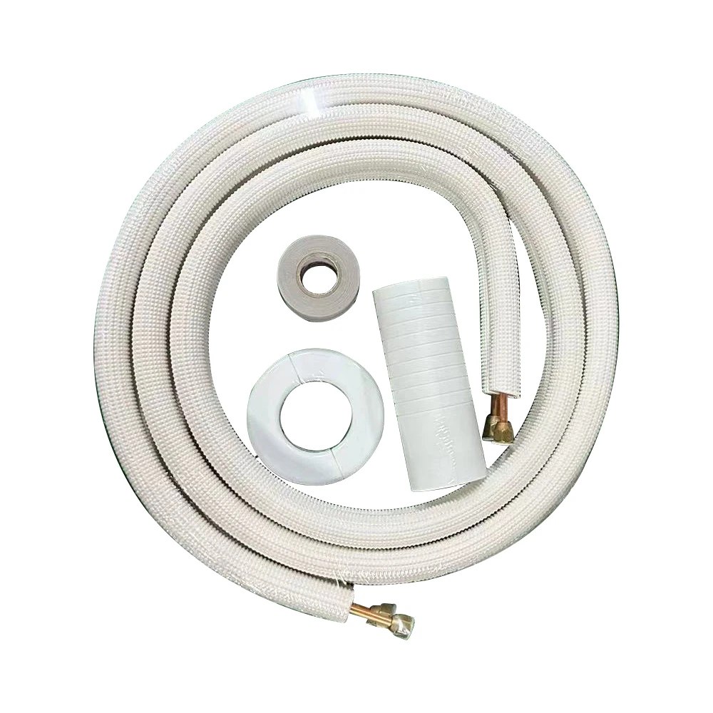 Manual PE Foam Connecting Pipe for AC Parts Copper and Rubber Air Conditioning Fitting for Home and Industrial Use