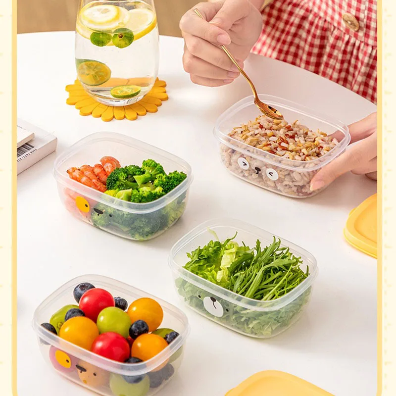 HYRI Popular Vegetable Preparation Box Refrigerator Draining Loss Meal Quantitative Heating Forze Crisper