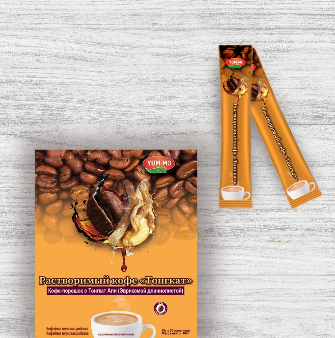 Modern YUMMO Instant Tongkat Cafe Russian With Ganoderma