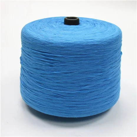 7s/1 Acrylic Nylon Blend Two Warp One Weft Yarn Chunky Thick Hand Knit Corchet Weave Thread Elastic Fancy Yarn for Sweater Rug