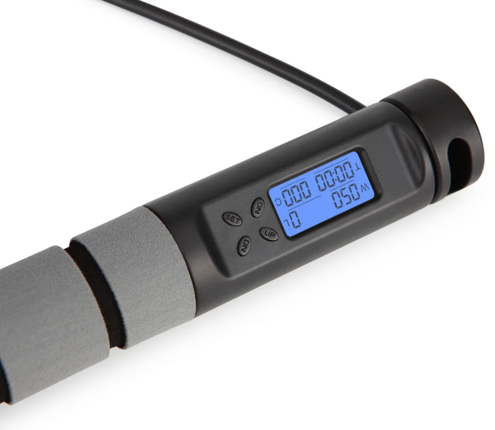 Digital LED Counting Speed Jump Rope Skipping PVC Rope for Fitness