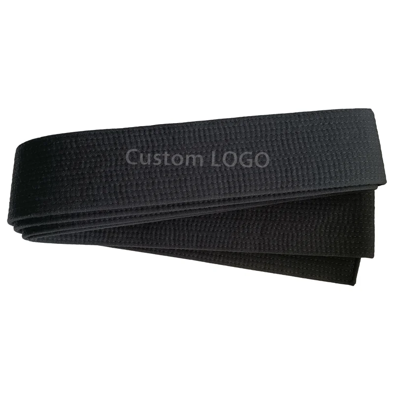 Woosung sample free shipping custom design martial arts bjj  taekwondo karate black belt for sale