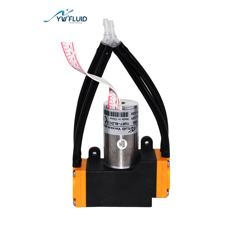 YWfluid 12v 24v High performance Micro Air Pump with BLDC motor Used for Gas transfer section or Vacuum generation
