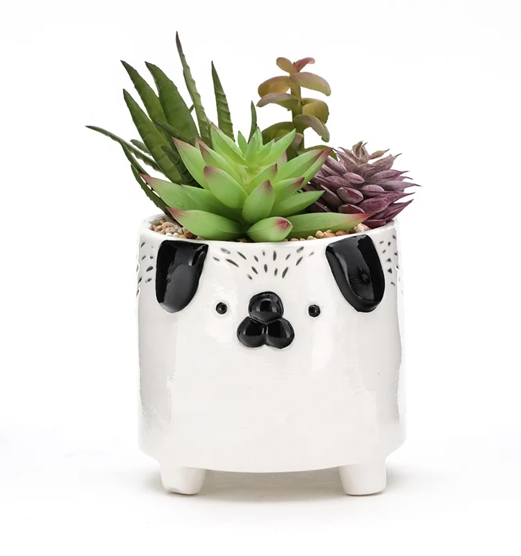 Best selling animal flower pots succulent plant pot customized plant propagation planter ceramic planter