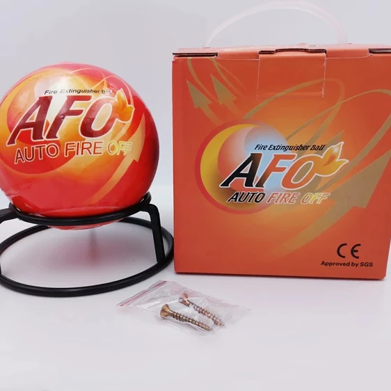 Customized safety fire fighting AFO AUTO FIRE OFF plastic orange fire extinguisher ball