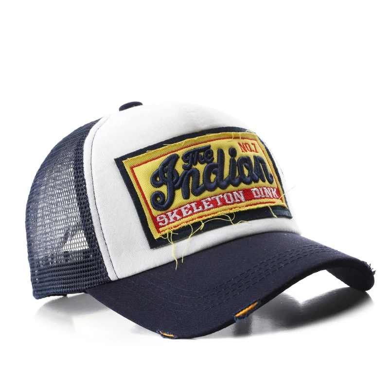 Trucker Hat Summer Mesh Cap with Adjustable Snapback Strap