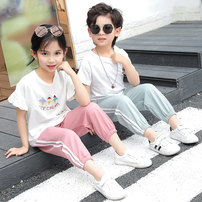 Детские противомоскитные брюки летние брюки для девочек спортивные брюки для мальчиков