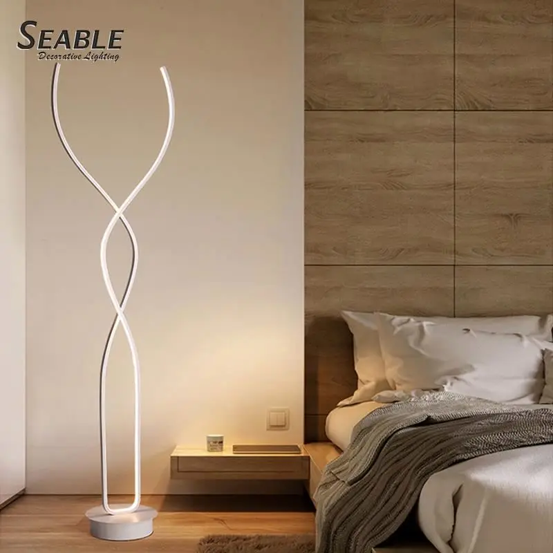 Creative design good price CCT adjustable led floor standing lamp white/black floor lamp lighting