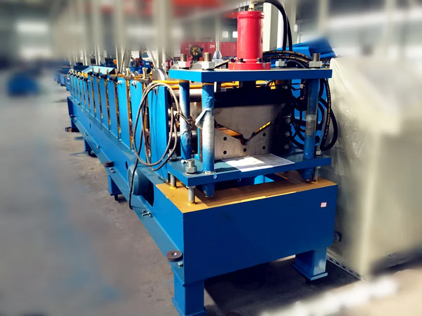 color coated corrugated metal roofing sheet ridge cap roll forming machine