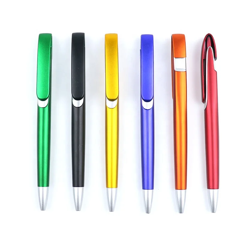 cheap pens supplier promotional twist colorful plastic pens with custom logo
