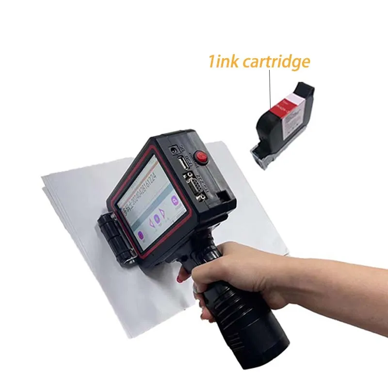 DOMAS industrial tij printer Small handheld inkjet printer 25.4mm Handheld Labeling Machine Carton Plastic Bottle bag printer