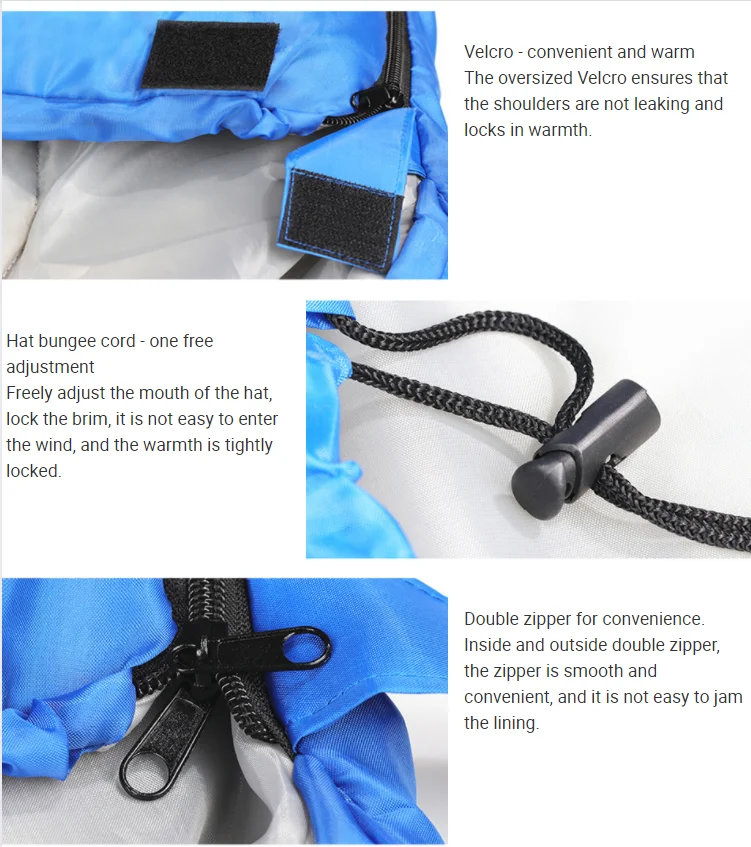 China factory supply cheap price 4 season outdoor camp light weight waterproof sleeping bag