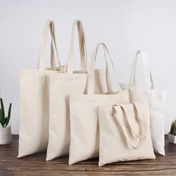 Advertising Custom Reusable Organic Cotton Canvas Promotional Shopping Tote Bags With Custom Logo Printed