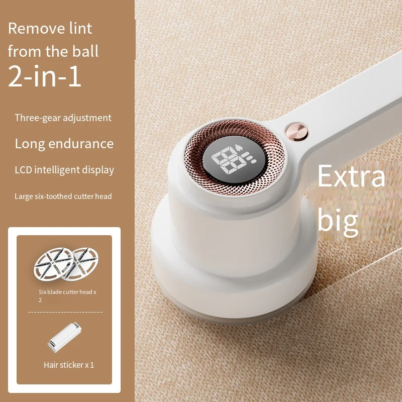 Hot Sale Strong Power Cordless Electric Lint Remover Rechargeable Portable Fabric Shaver Lint Remover With LED Screen