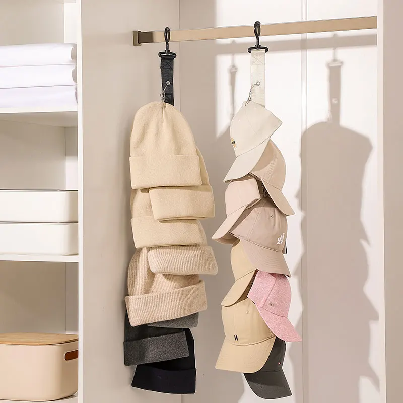 Wall mounted vertical hat hook without drilling, essential tool for storage in bedrooms, wardrobes, etc