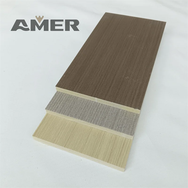 Amer Hot Sale 5mm 8mm 9mm easy to install Natural wood texture  bamboo charcoal wood veneer wall panels