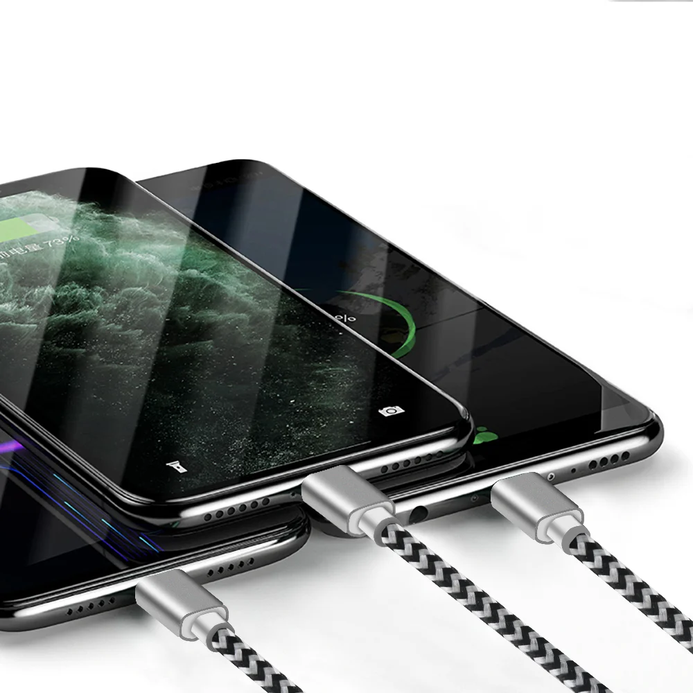 Кабель с разъемом USB Type-C для быстрой зарядки 3A L изгиб Шнур мобильного телефона Android кабеля передачи данных нейлоновый кабель
