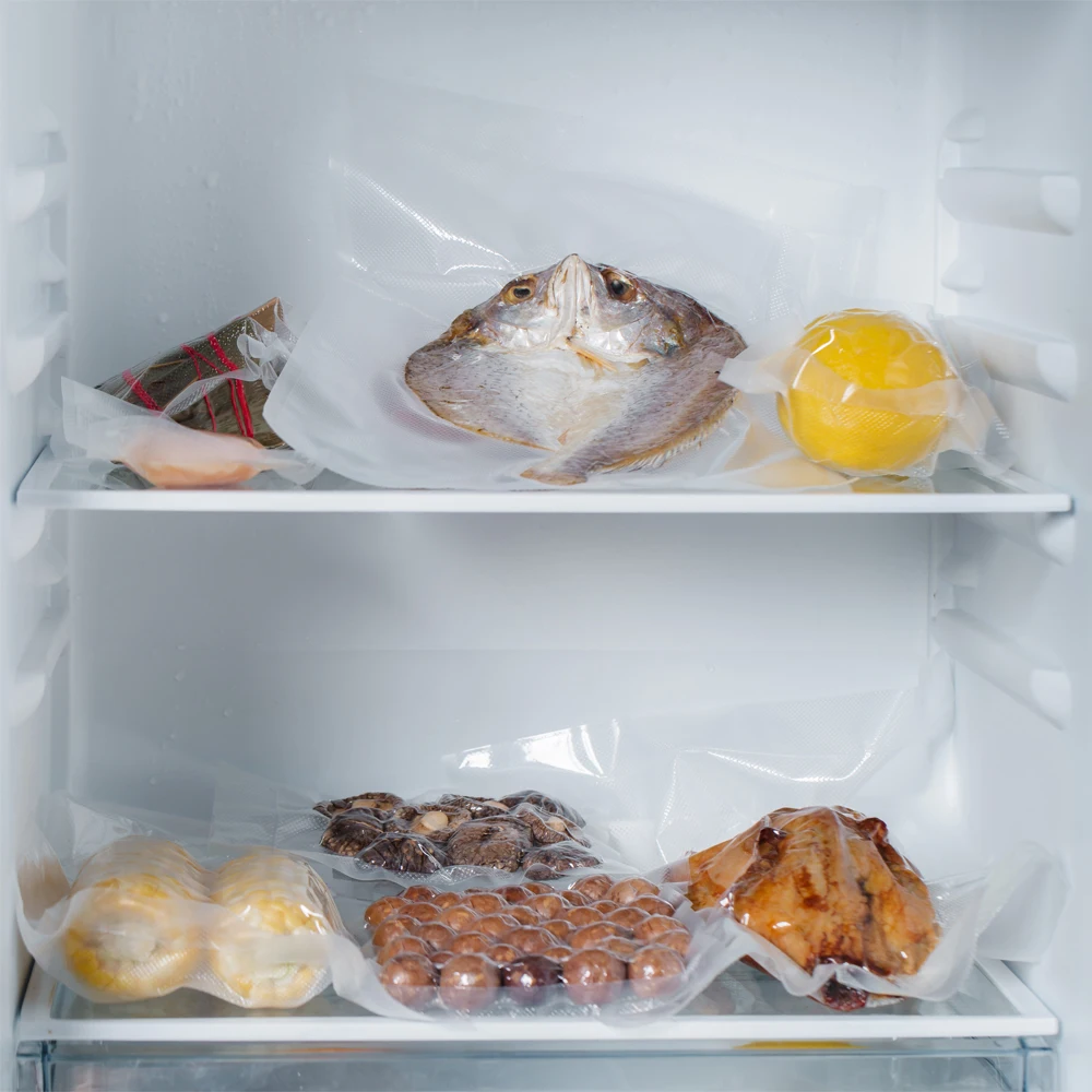 Factory EPR approved food grade vacuum embossed sealer bag for frozen food