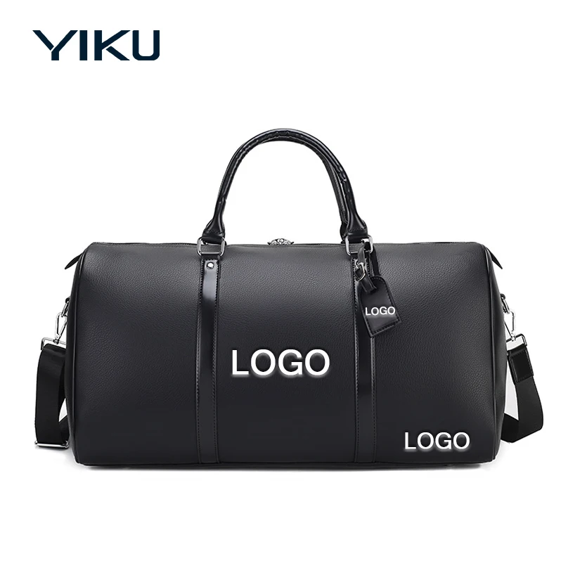 Custom Weekender Overnight Bag Waterproof Leather Large Carry on Bag Travel Tote Duffel Bag for Men PU OEM Fashion Unisex Trip