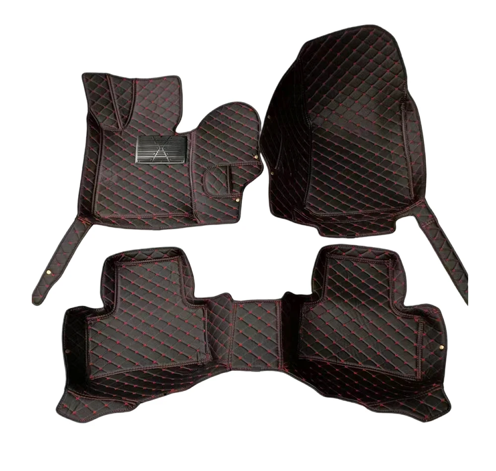 2024 factory low price wholesale full set of customized car carpet floor mats waterproof 7D 5D luxury EVA leather