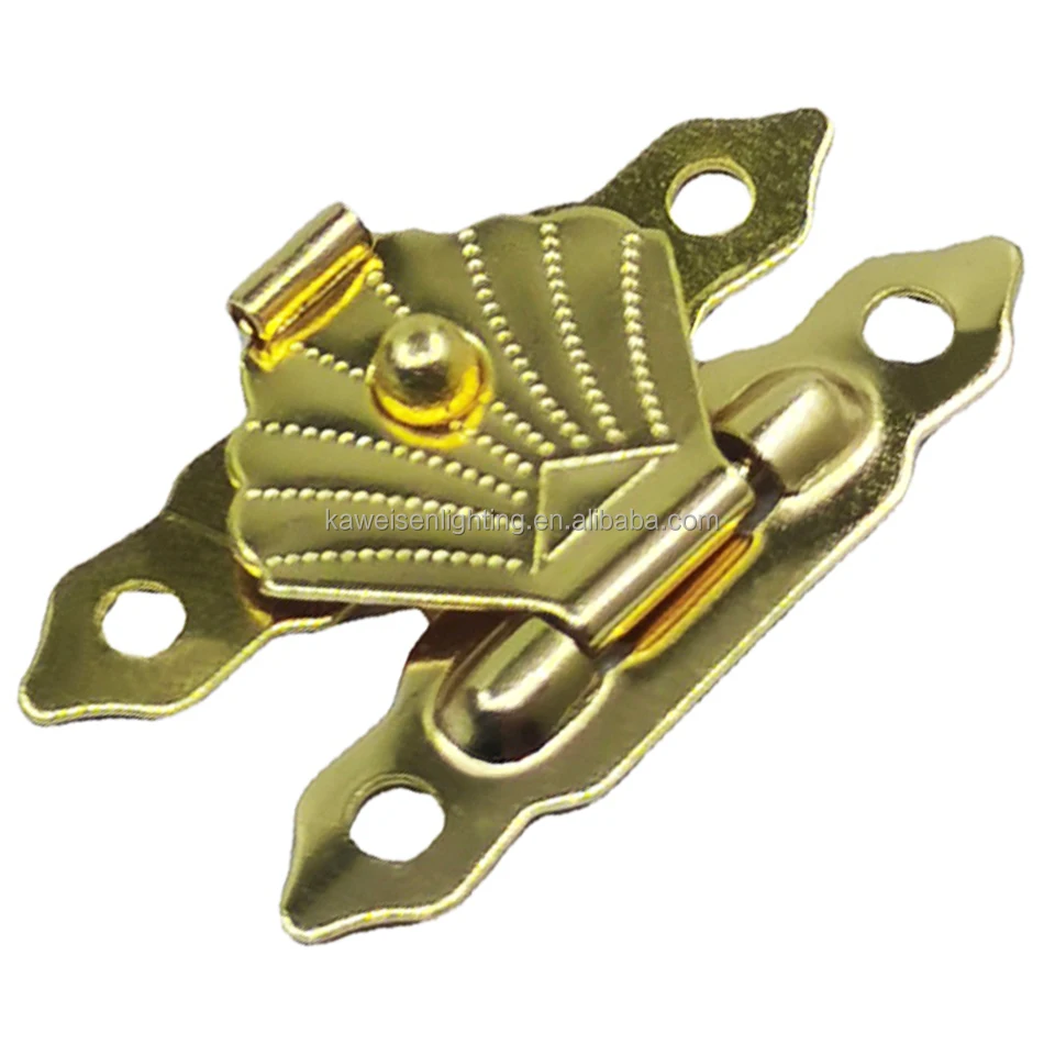 High-grade case Jewelry Box Lock Buckle Golden case Hardware Accessories Gift Box Wooden Box Diamond Shape Clasp Lock