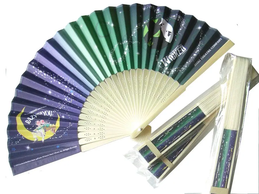 Custom logo portable hand held bamboo fan custom printed folding handfan factory Price 21/23/26.5cm