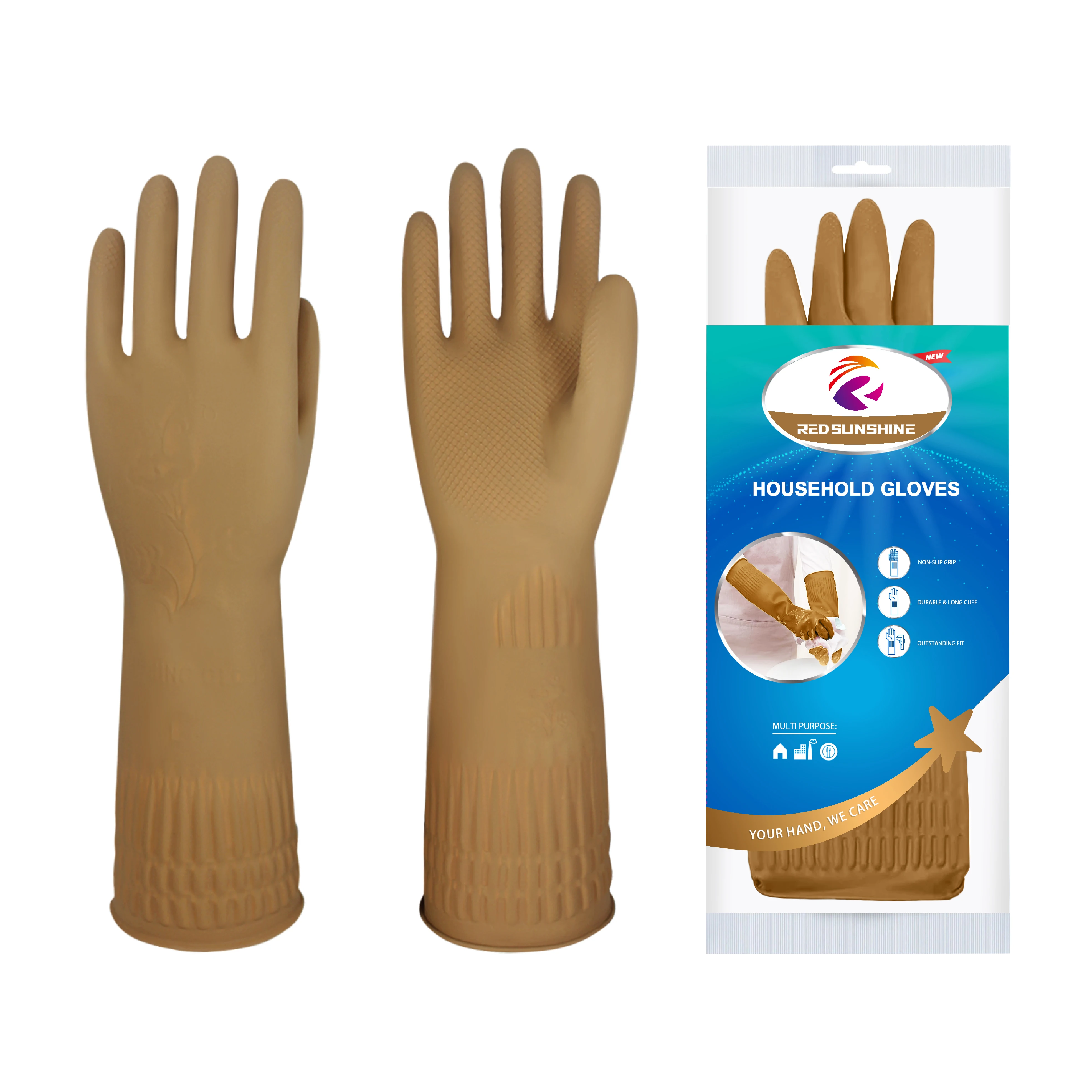 Производитель из Гуанчжоу многоразовые латексные резиновые перчатки для бытового мытья посуды садовый уход за домашними животными