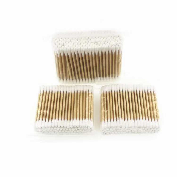 Double Head Quality Pink Disposable Gift Swab Cotton Bud For Ear Clean