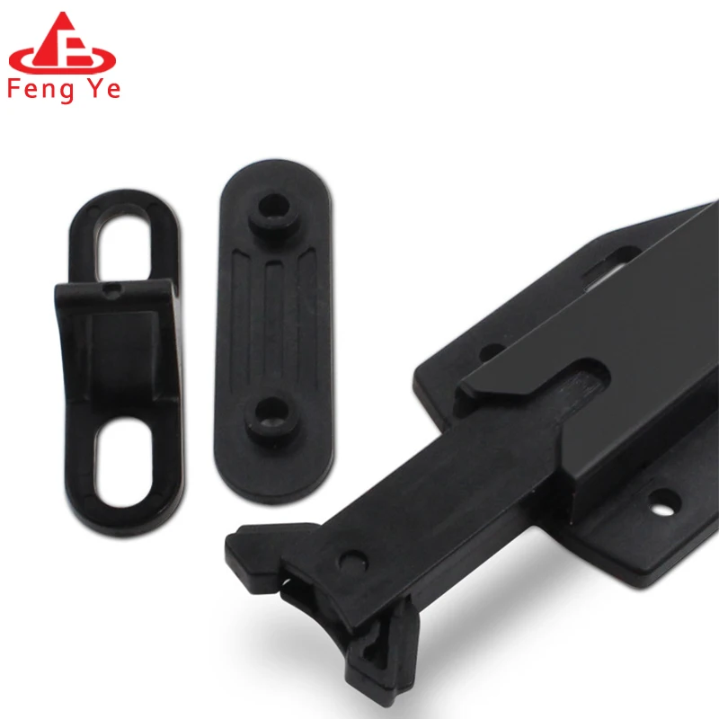 Closet cabinet door side mount push system plastic latch Wholesale sliding door damper cabinet door bounce close pull latch