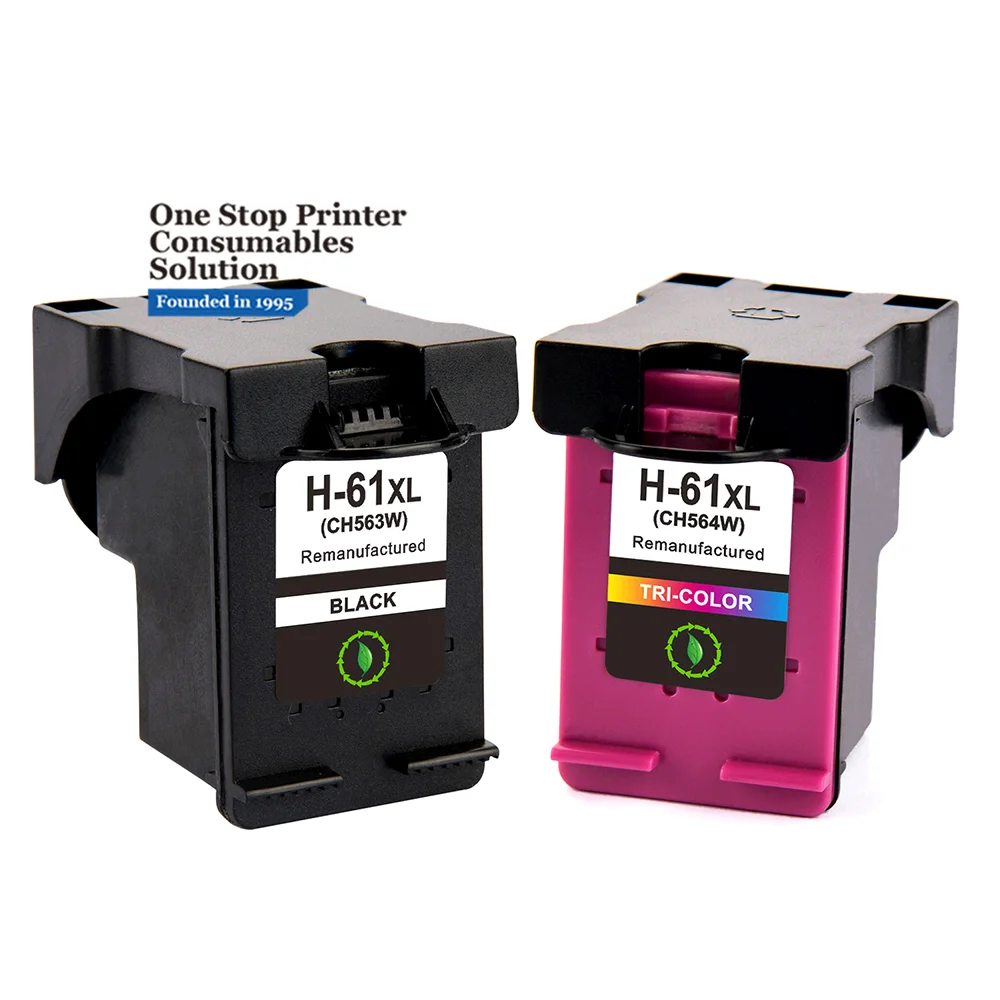 INK-POWER 61 XL 61XL Premium Black Remanufactured Color Inkjet Ink Cartridge For HP61 for HP Deskjet 1510 1050 Printer