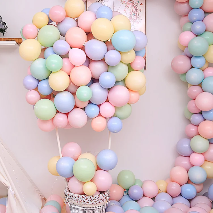 Wholesale Wedding Party Decorations 5 Inch 200pcs/bag Macaron Balloon Pastel Latex Macaron Party Balloons