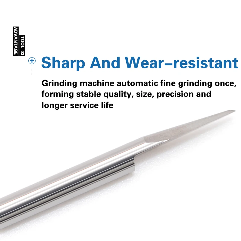 Solid Carbide Engraving Bit V Shape Radius Bottom Router Bits CNC Machine Carving Tools Milling Cutter