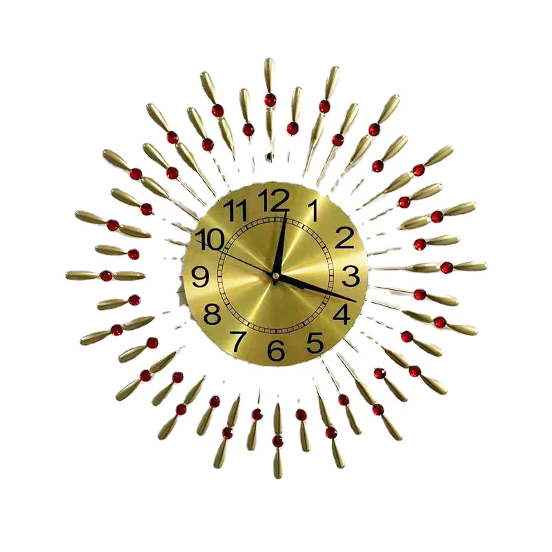 huafuren explosive Water Drop iron decorative living room wall clock Home hanging retro metal
