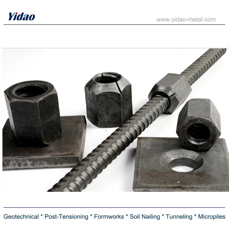 Permanent anchor D32mm by prestressed bar anchors